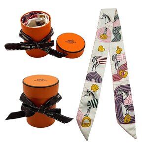 Hermès Scarf Twilly 100% Silk